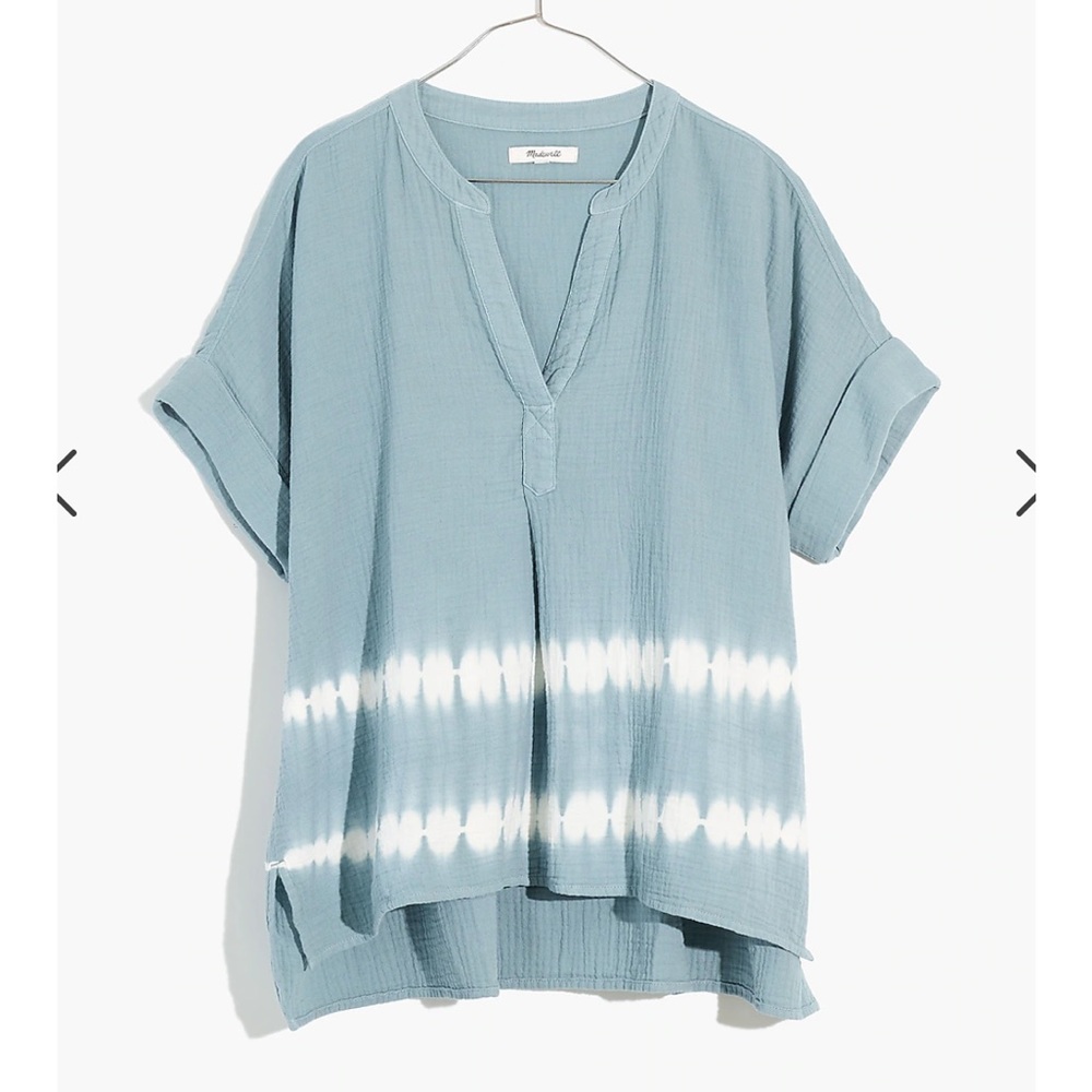 Madewell Tie-Dye Lightspun Lakeline Popover Shirt